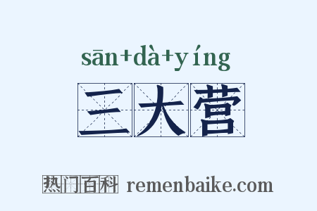 三大营是什么意思的图片